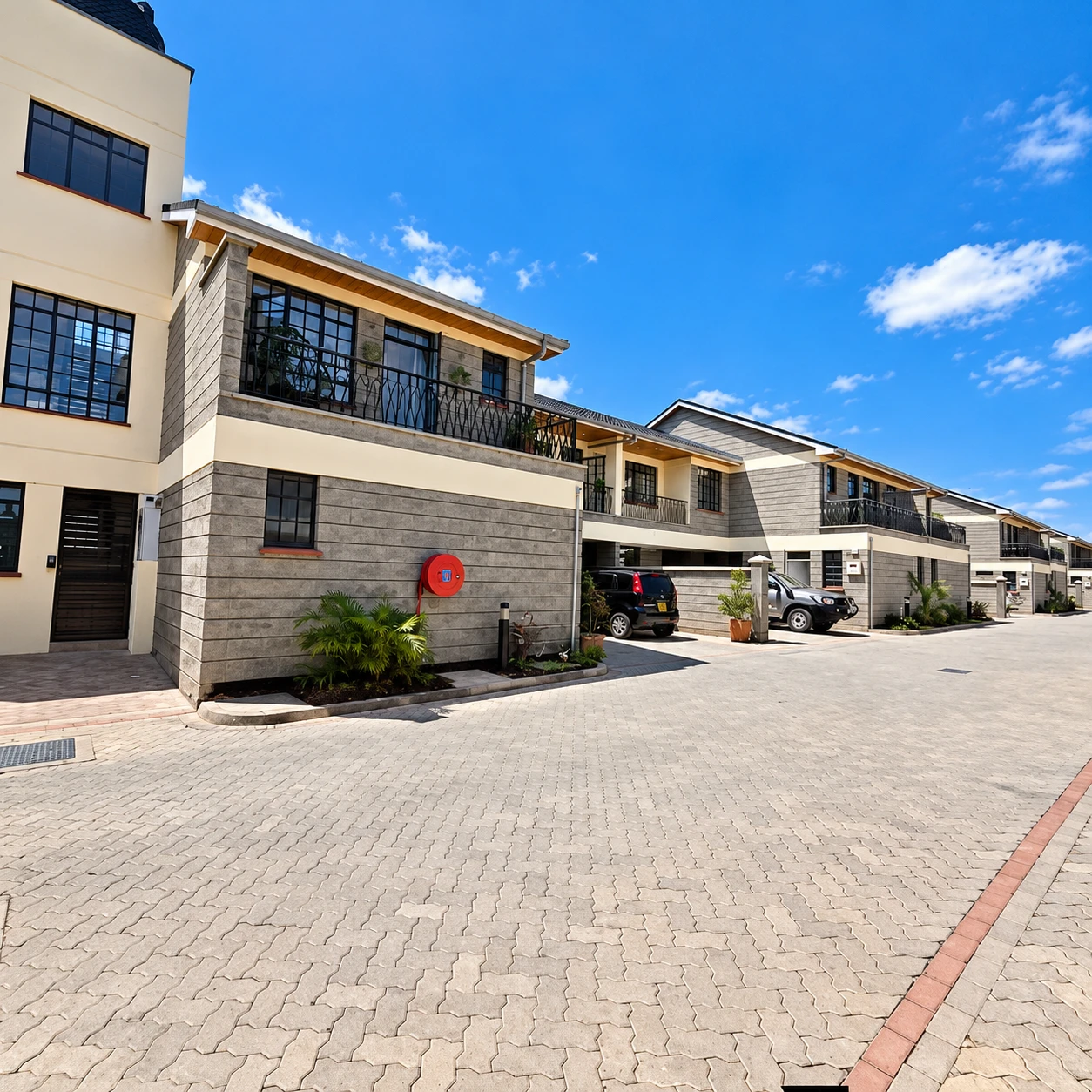 Townhouse courtyard